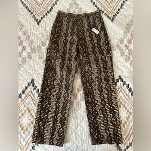 Chic Snake Print Pants DICKIES Camden Camo Snake  Size 6R High Rise NWT